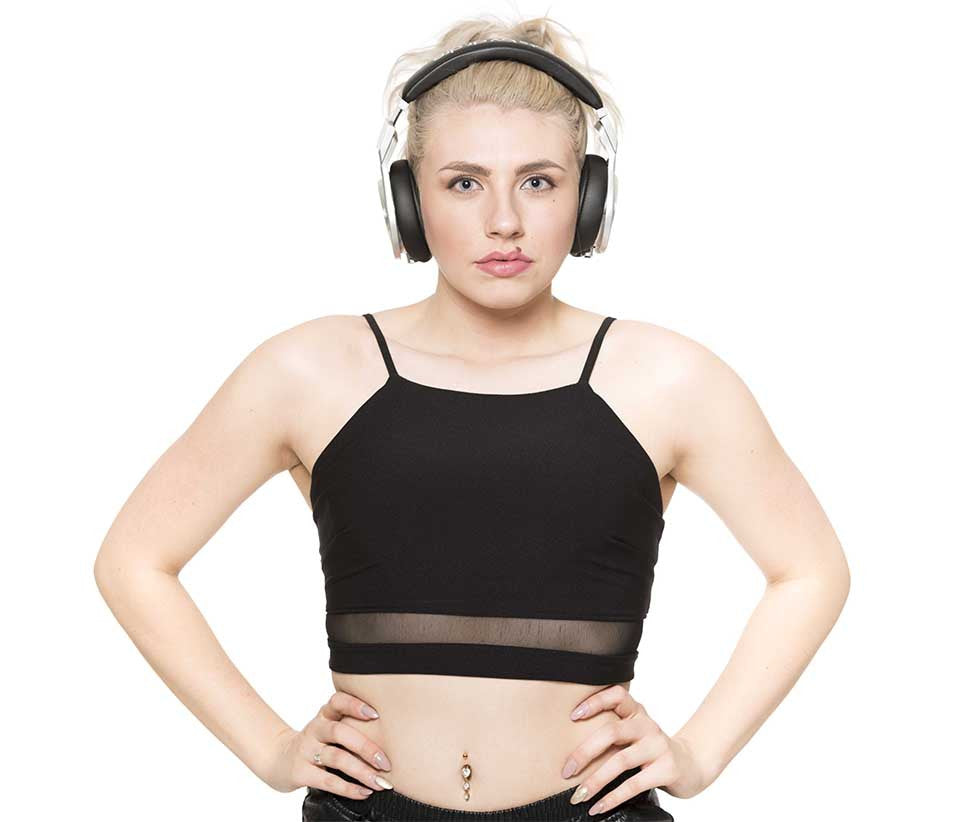 Halter Crop Top with Mesh