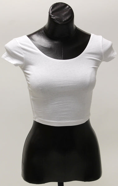 Basic Round Neck Crop Top