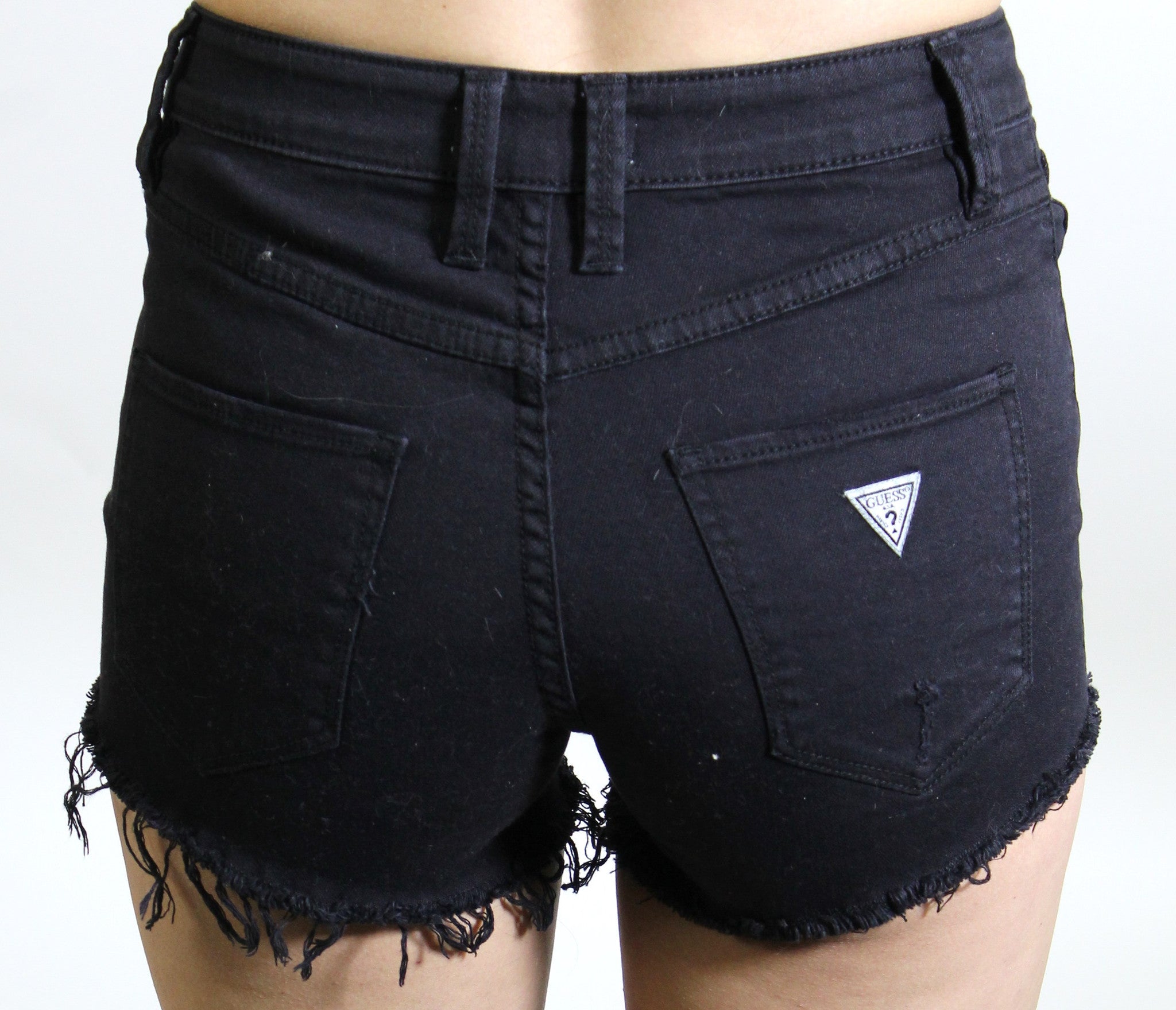 High-Rise Denim Shorts